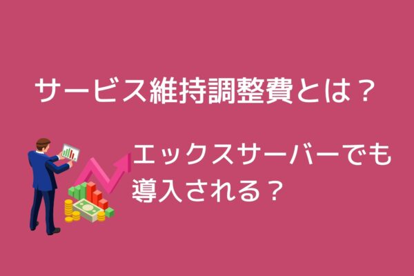 GMO系列のサービス維持調整費とは？エックスサーバーでも導入